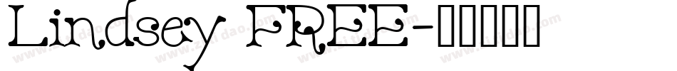 Lindsey FREE字体转换